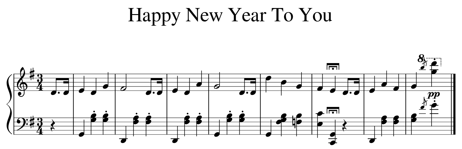 Happy New Year To You